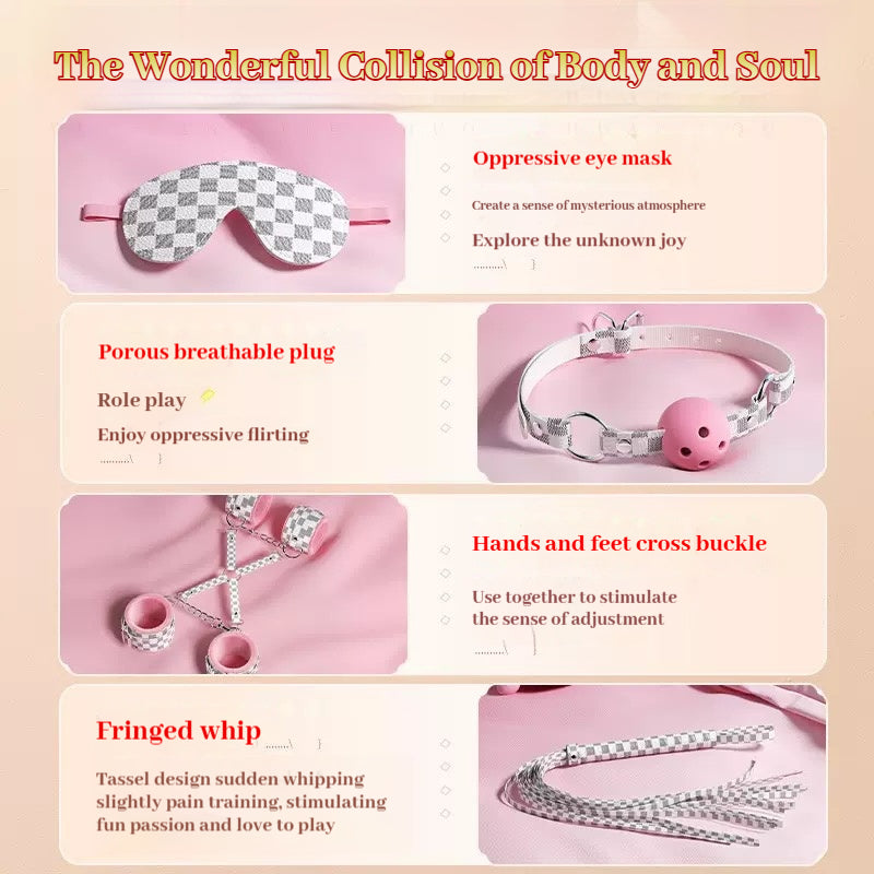 Luxury Soft Bondage Set – Pink & Checkered Edition