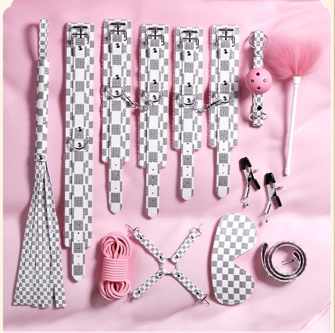 Luxury Soft Bondage Set – Pink & Checkered Edition